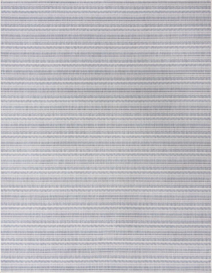 Detail image of 10' x 14' Easy-Clean Ribbon Indoor / Outdoor Rug