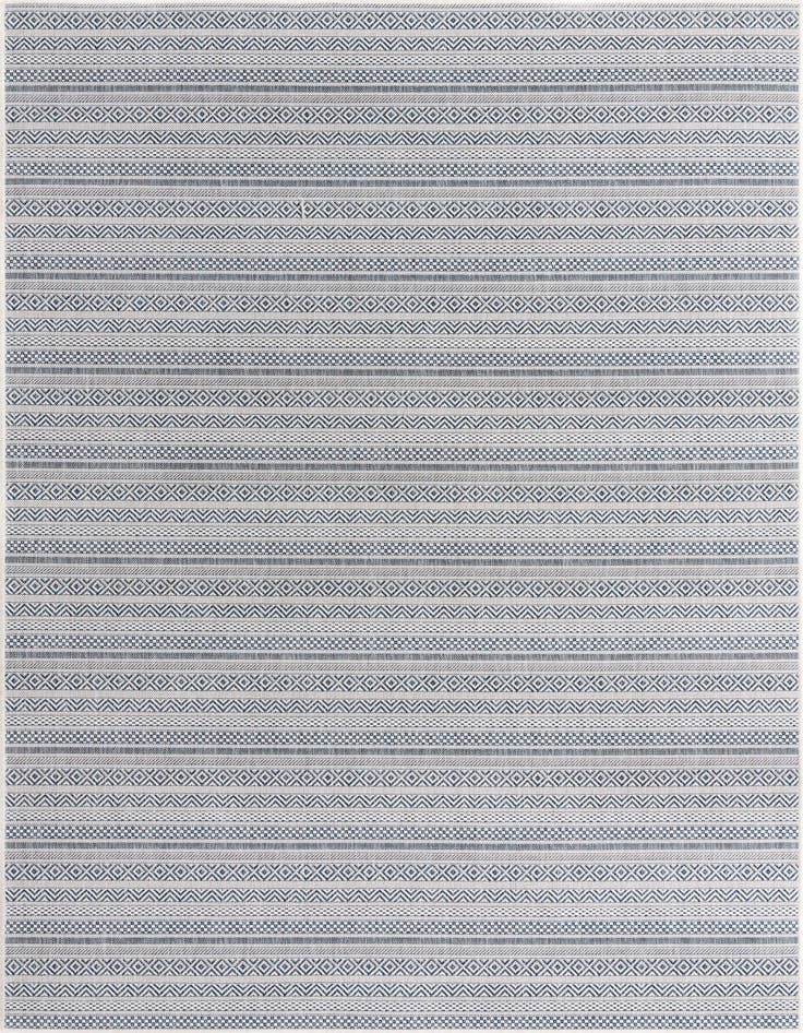 Detail image of 7' x 10' Easy-Clean Ribbon Indoor / Outdoor Rug