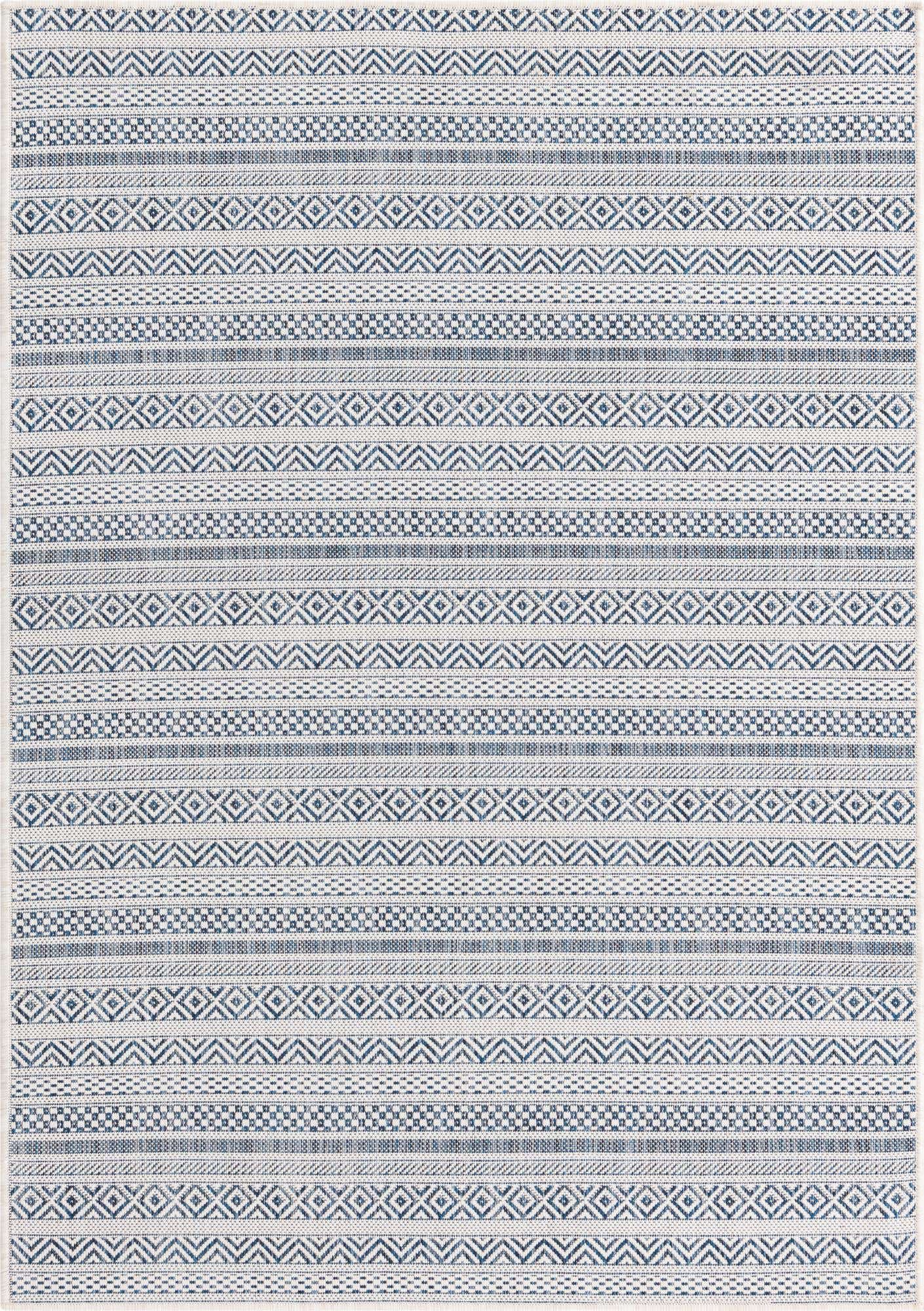 4' x 6' Easy-Clean Ribbon Indoor / Outdoor Rug