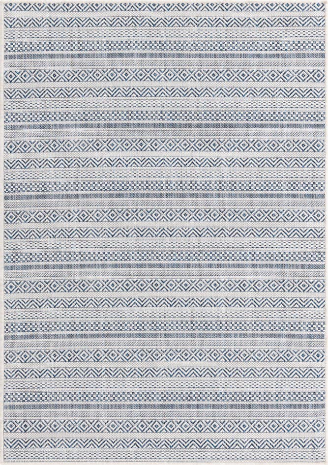 Detail image of 4' x 6' Easy-Clean Ribbon Indoor / Outdoor Rug