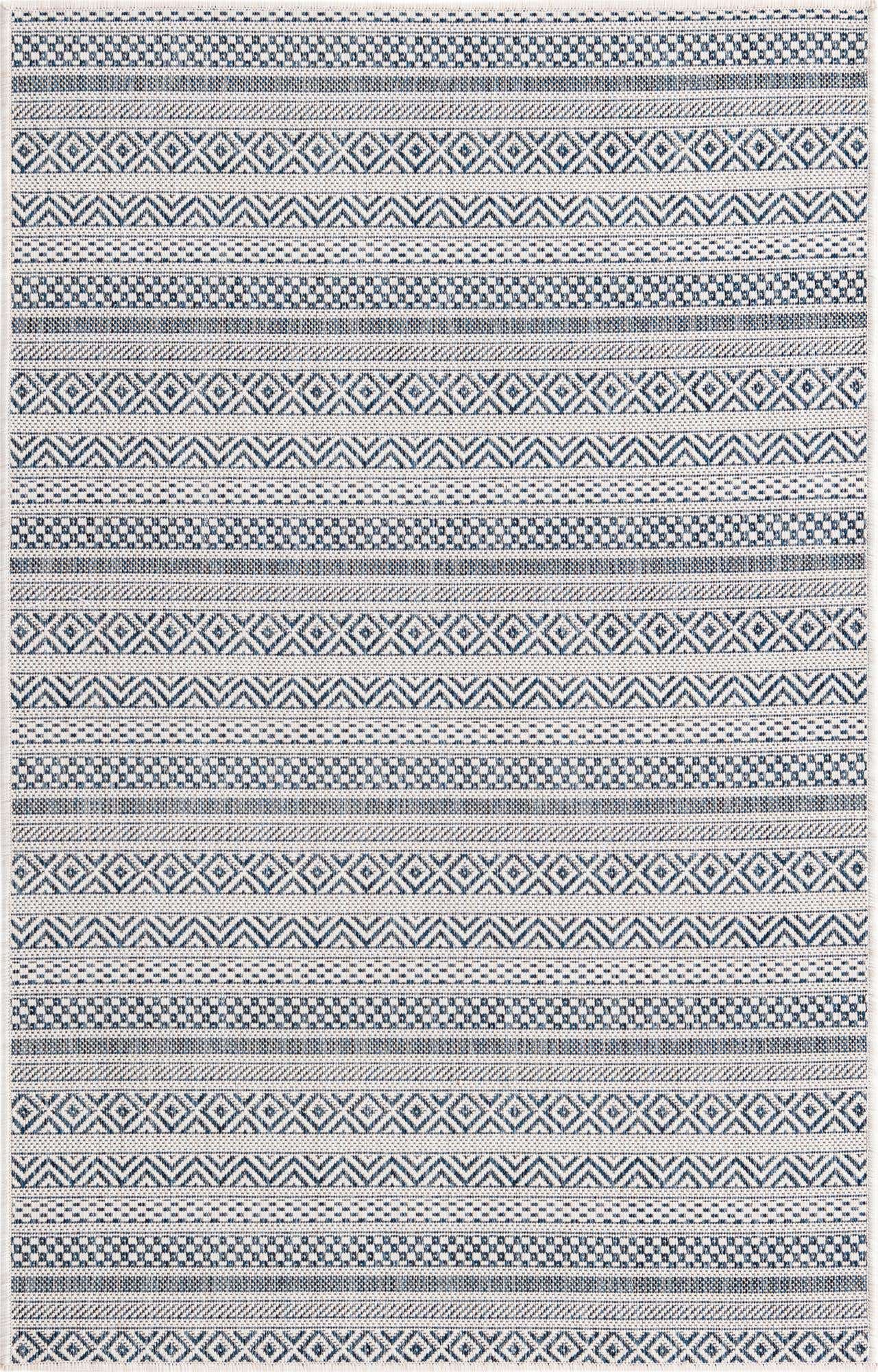 3' x 5' 3 Easy-Clean Ribbon Indoor / Outdoor Rug