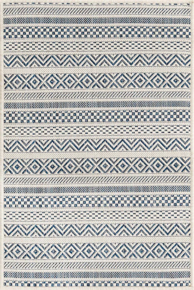 Detail image of 2' x 3' Easy-Clean Ribbon Indoor / Outdoor Rug