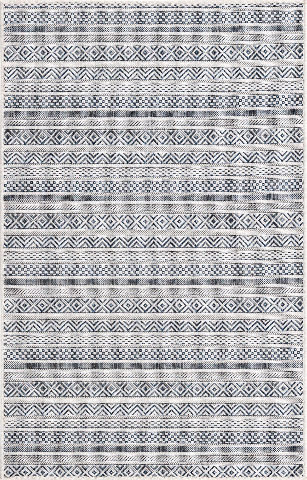 3' x 5' 3 Washable Ribbon Indoor / Outdoor Rug