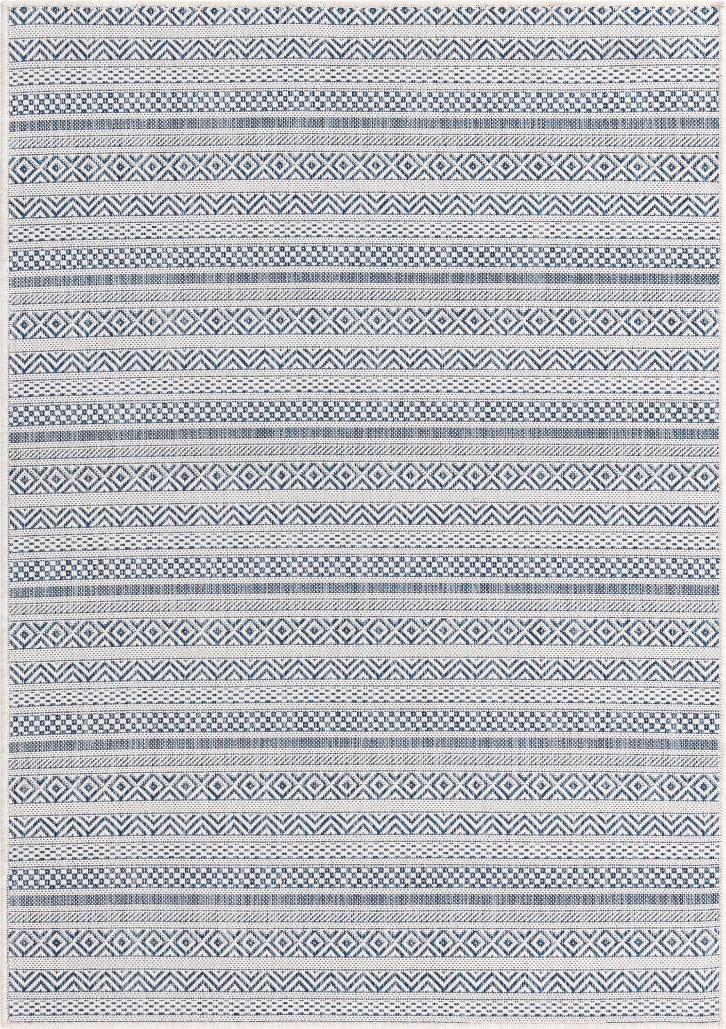 4' x 6' Washable Ribbon Indoor / Outdoor Rug