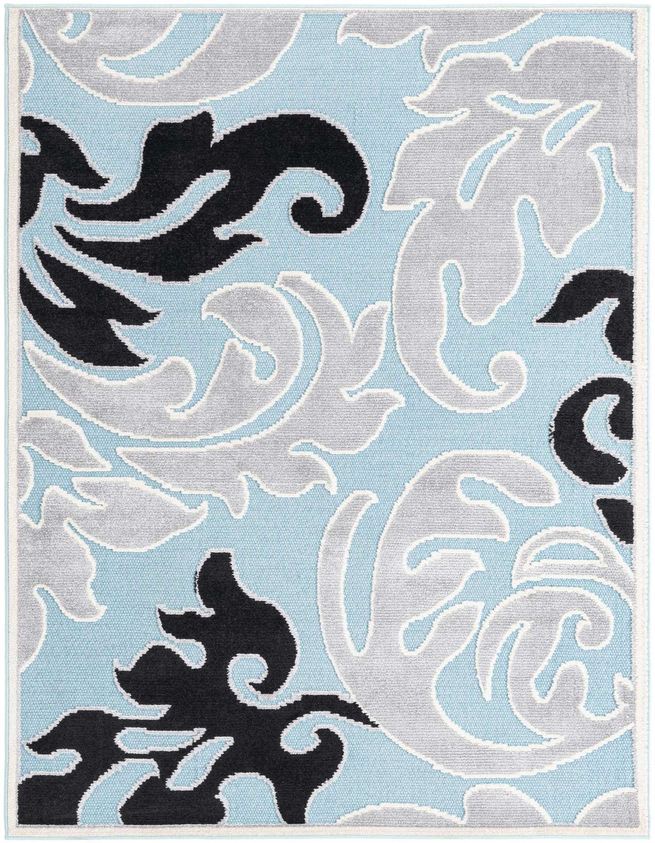 5' 3 x 7' 7 Easy-Clean Indoor / Outdoor Rug