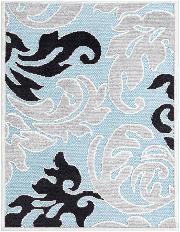Detail image of 5' 3 x 7' 7 Easy-Clean Indoor / Outdoor Rug