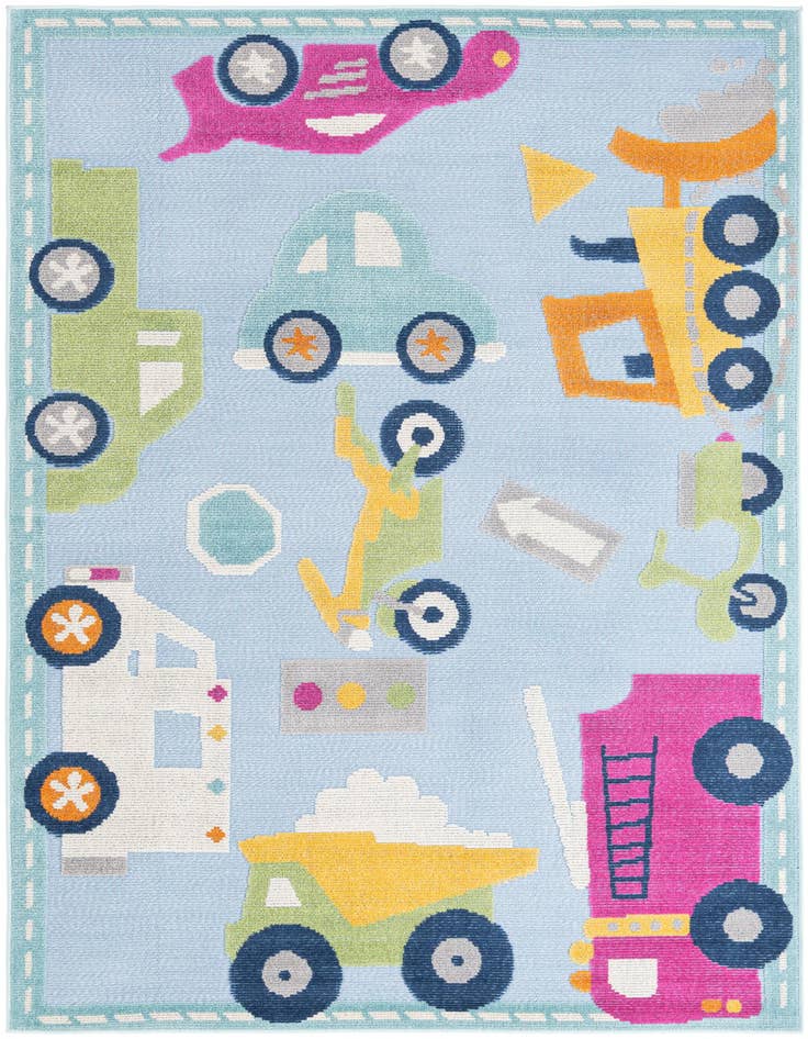 Detail image of 5' 3 x 7' 7 Easy-Clean Indoor / Outdoor Rug