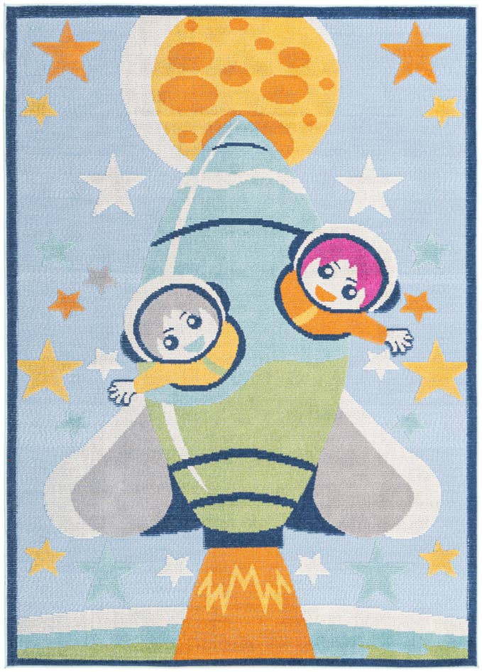 Detail image of 5' 3 x 7' 7 Easy-Clean Indoor / Outdoor Rug