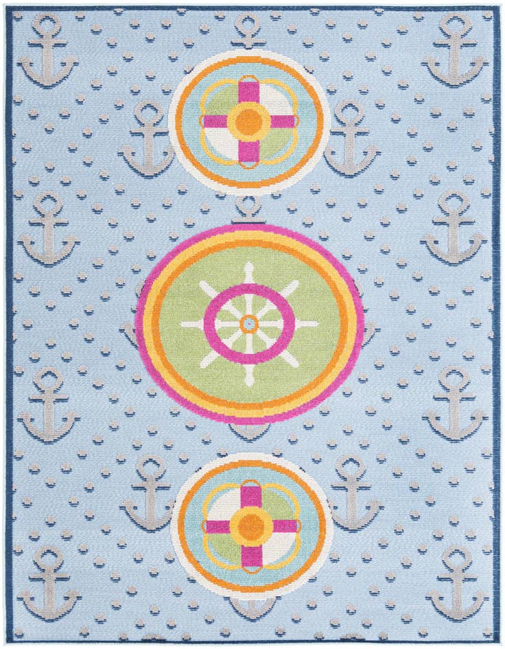 Detail image of 5' 3 x 7' 7 Easy-Clean Indoor / Outdoor Rug