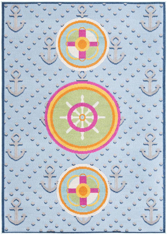Detail image of 5' 3 x 7' 7 Easy-Clean Indoor / Outdoor Rug