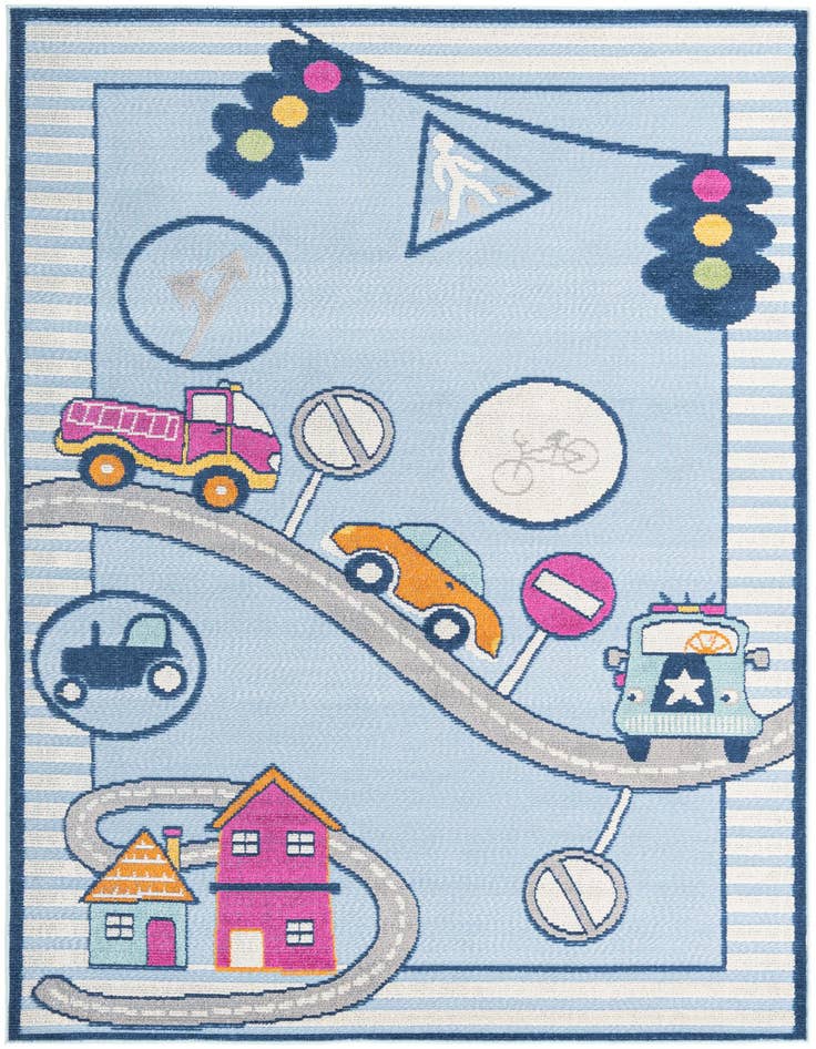 Detail image of 5' 3 x 7' 7 Easy-Clean Indoor / Outdoor Rug