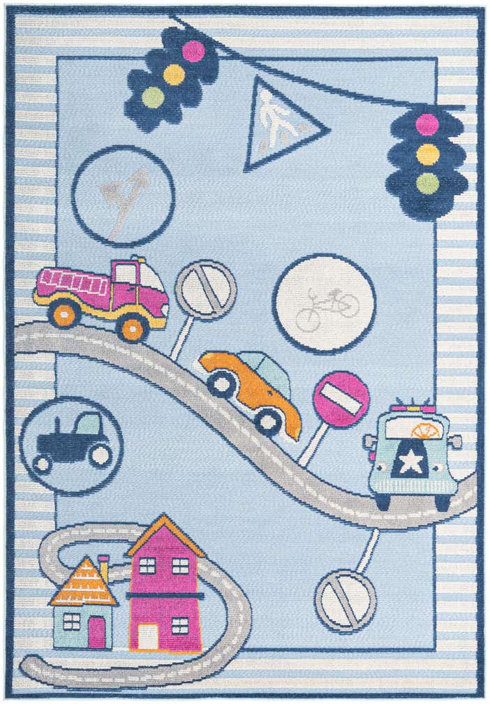 5' 3 x 7' 7 Easy-Clean Indoor / Outdoor Rug