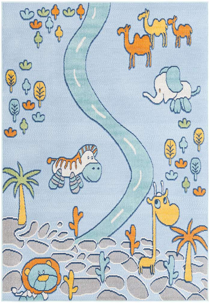 5' 3 x 7' 7 Easy-Clean Indoor / Outdoor Rug