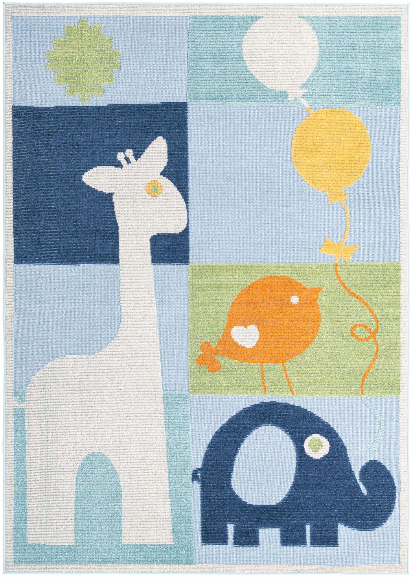 5' 3 x 7' 7 Easy-Clean Indoor / Outdoor Rug