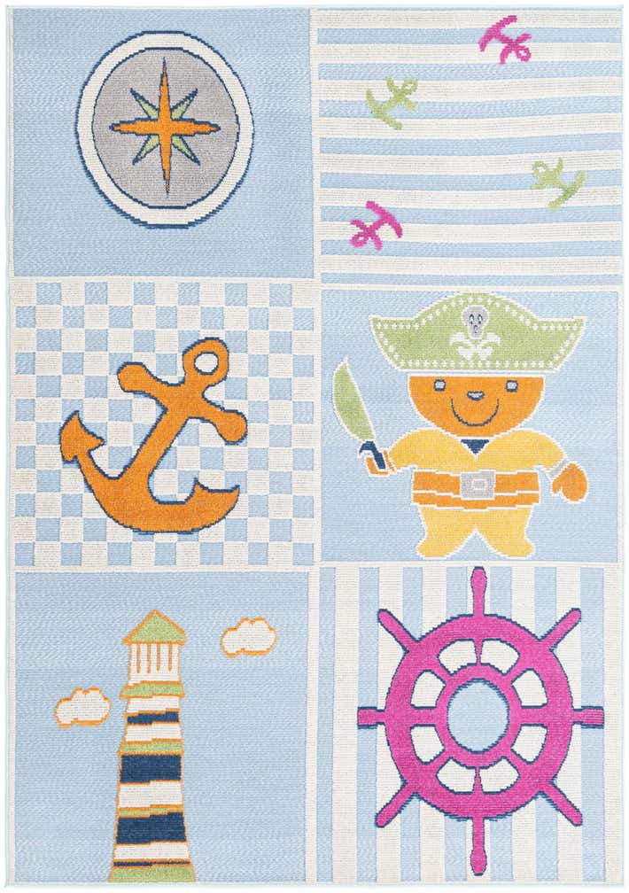 5' 3 x 7' 7 Easy-Clean Indoor / Outdoor Rug