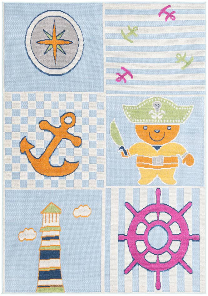 Detail image of 5' 3 x 7' 7 Easy-Clean Indoor / Outdoor Rug