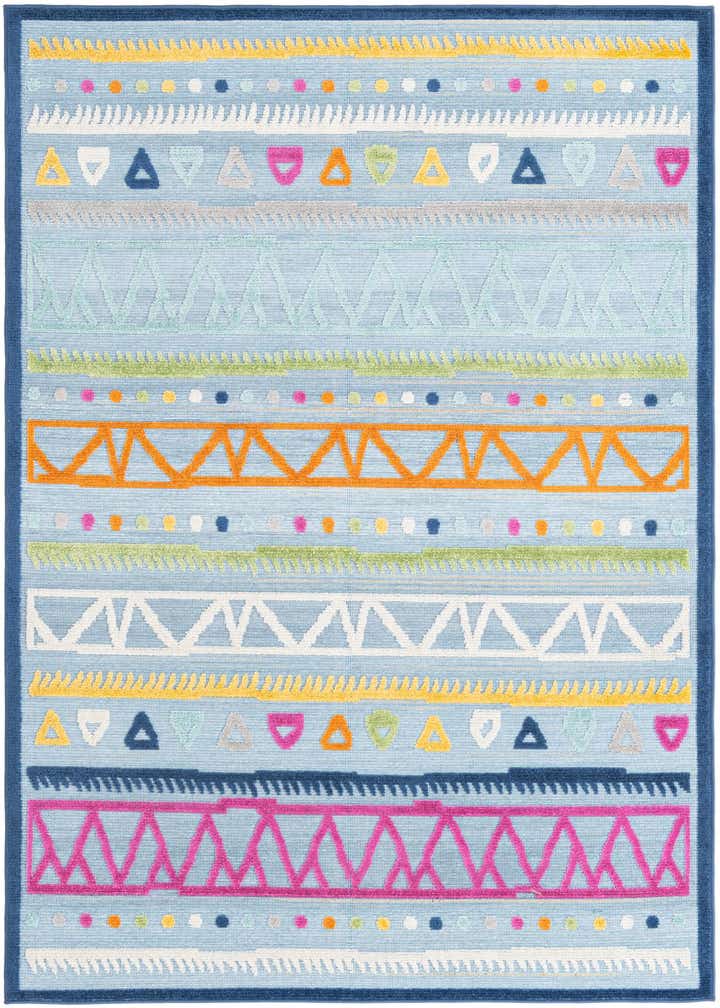 4' 7 x 7' 3 Easy-Clean Indoor / Outdoor Rug