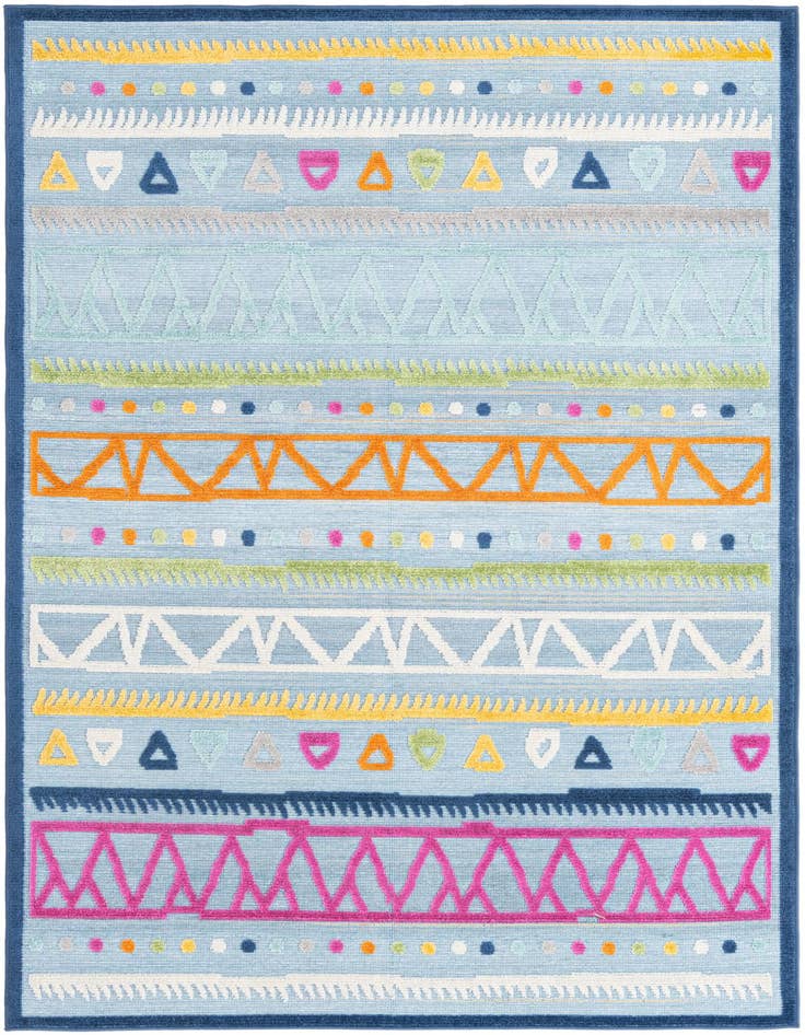 Detail image of 4' 7 x 7' 3 Easy-Clean Indoor / Outdoor Rug