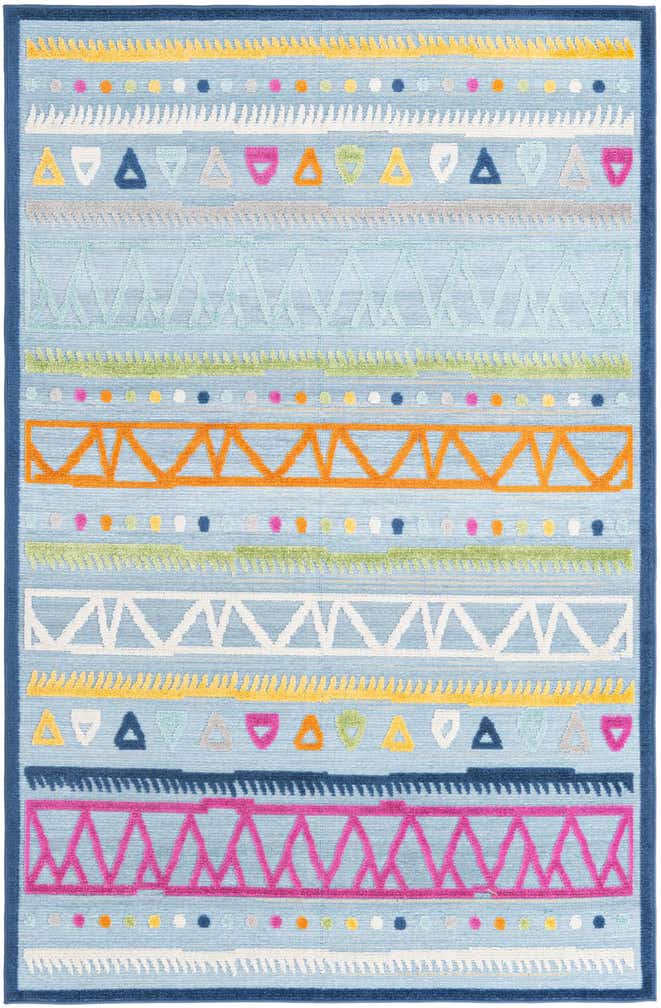 4' 7 x 7' 3 Easy-Clean Indoor / Outdoor Rug