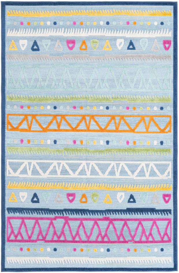 Detail image of 4' 7 x 7' 3 Easy-Clean Indoor / Outdoor Rug