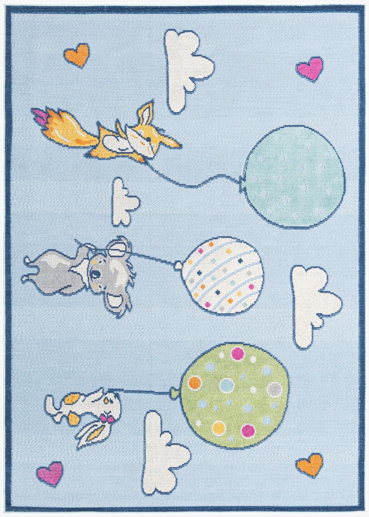 5' 3 x 7' 7  Washable  Indoor / Outdoor Rug