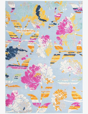 5' 3 x 7' 7 Easy-Clean Indoor / Outdoor Rug