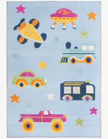 5' 3 x 7' 7 Easy-Clean Indoor / Outdoor Rug