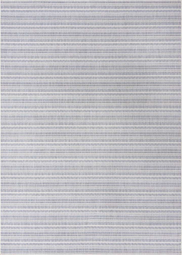 10' x 14' Easy-Clean Striped Indoor / Outdoor Rug