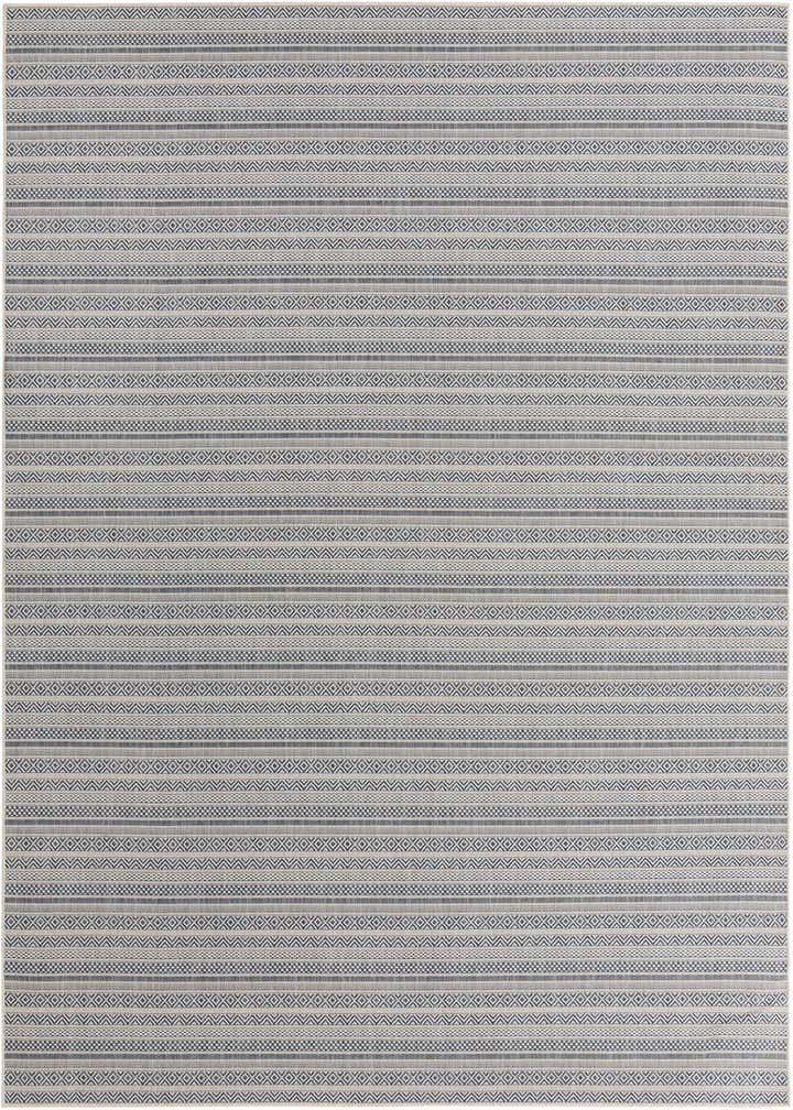 10' x 13' Easy-Clean Striped Indoor / Outdoor Rug