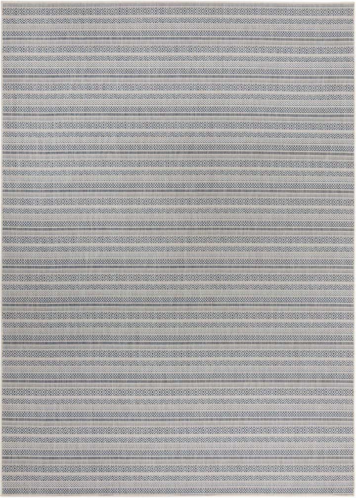 9' x 12' Easy-Clean Striped Indoor / Outdoor Rug