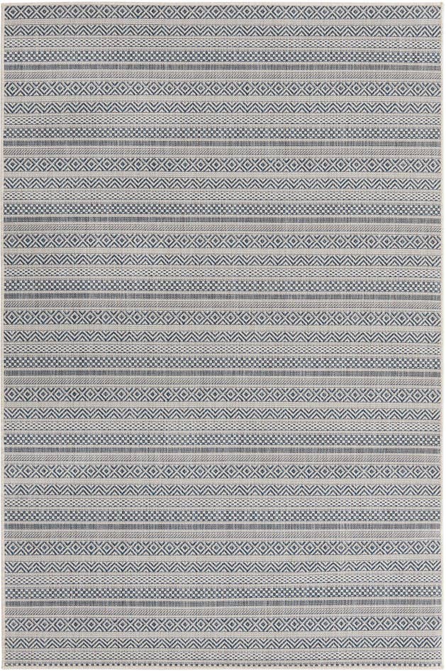 Detail image of 5' 3 x 8' Easy-Clean Striped Indoor / Outdoor Rug
