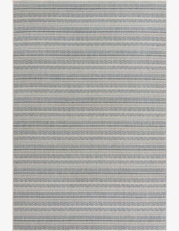 6' x 9' Easy-Clean Striped Indoor / Outdoor Rug