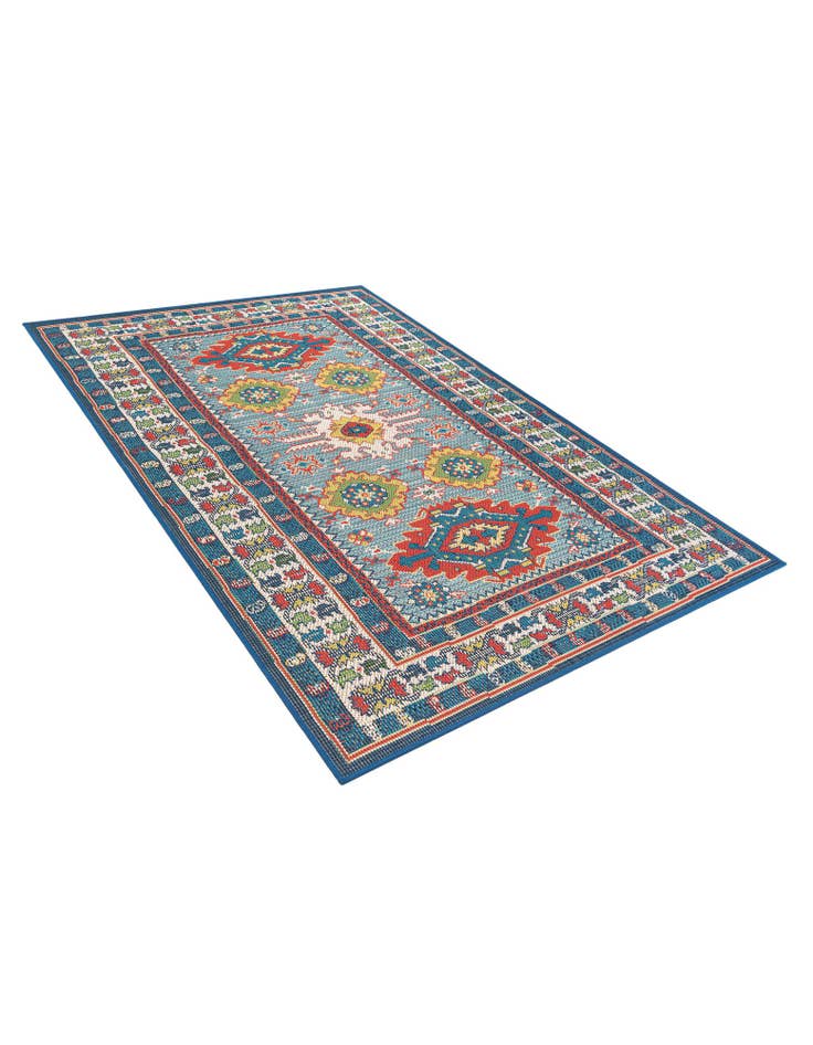 Detail image of 4' 9 x 7' 4 Easy-Clean Traditional Indoor / Outdoor Rug