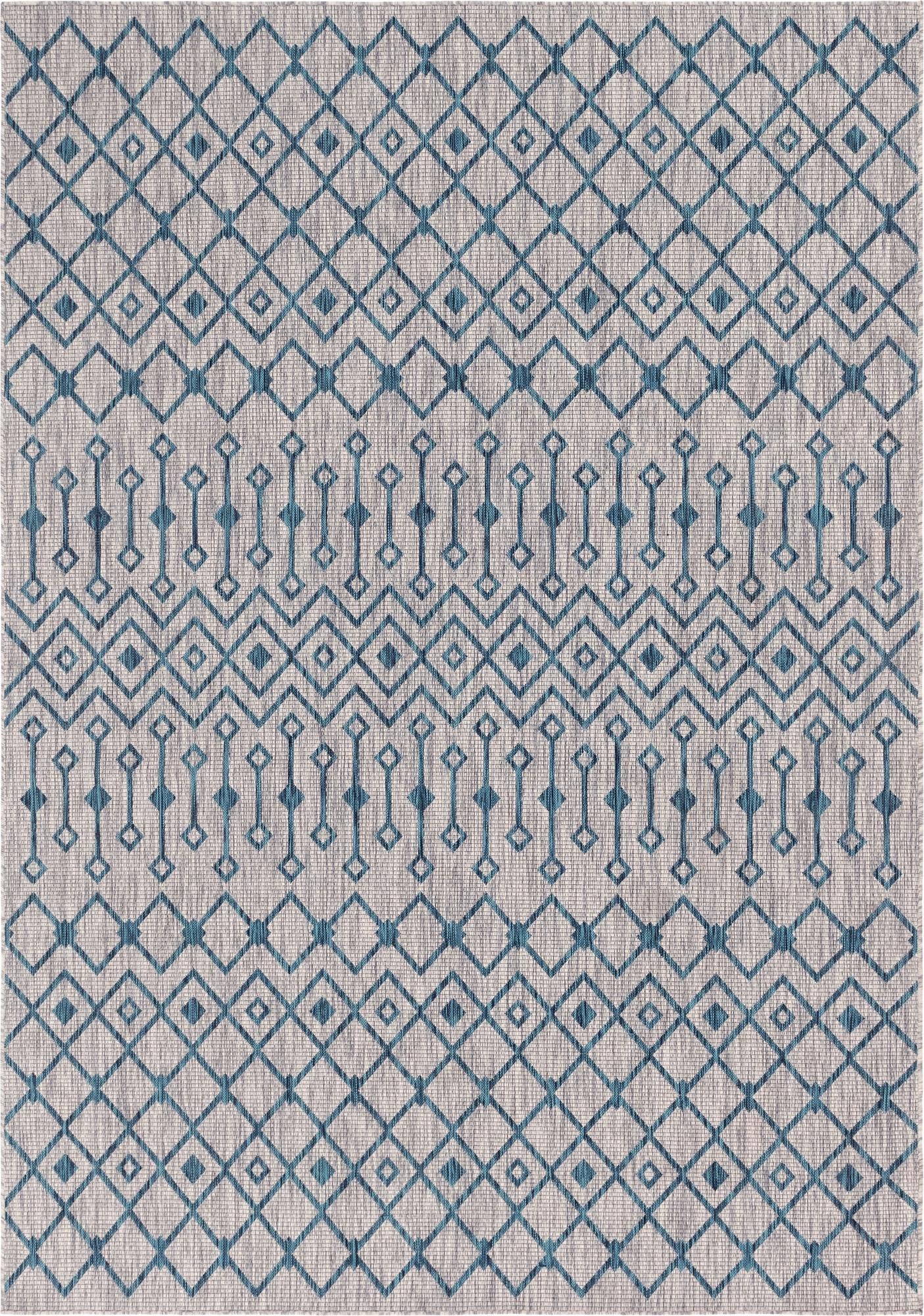 8' x 11' 4 Easy-Clean Trellis Indoor / Outdoor Rug