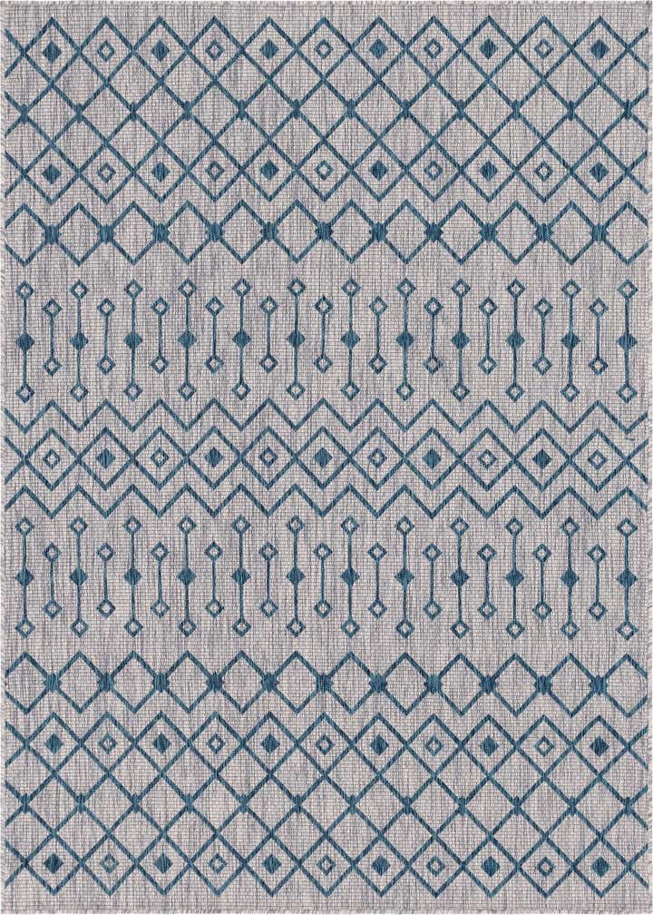 6' x 9' Easy-Clean Trellis Indoor / Outdoor Rug