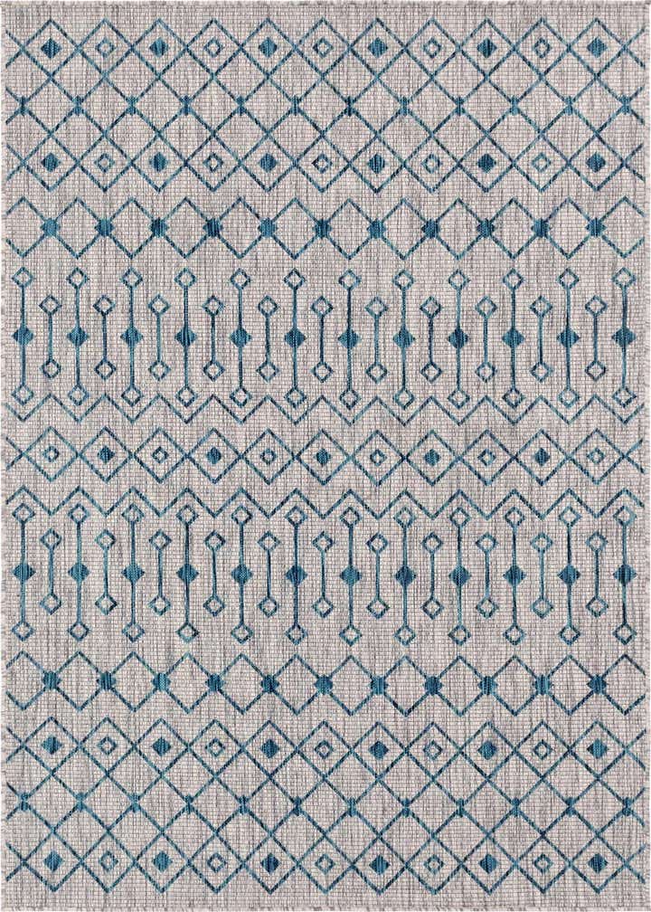 5' x 8' Easy-Clean Trellis Indoor / Outdoor Rug