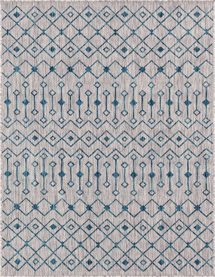Detail image of 5' x 8' Easy-Clean Trellis Indoor / Outdoor Rug