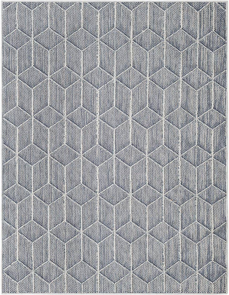 Detail image of 4' 1 x 6' 1 Easy-Clean Trellis Indoor / Outdoor Rug