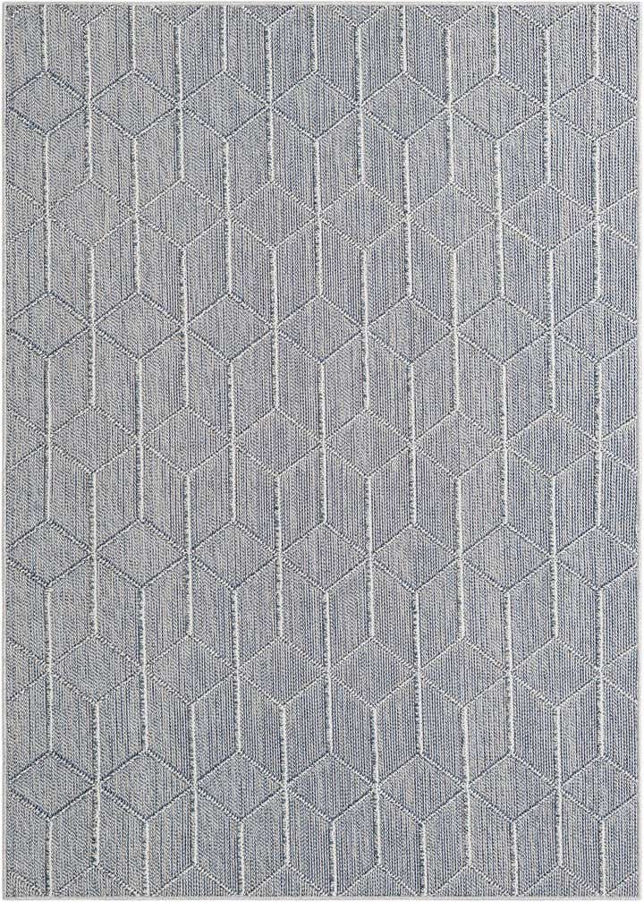 5' 3 x 8' Easy-Clean Trellis Indoor / Outdoor Rug