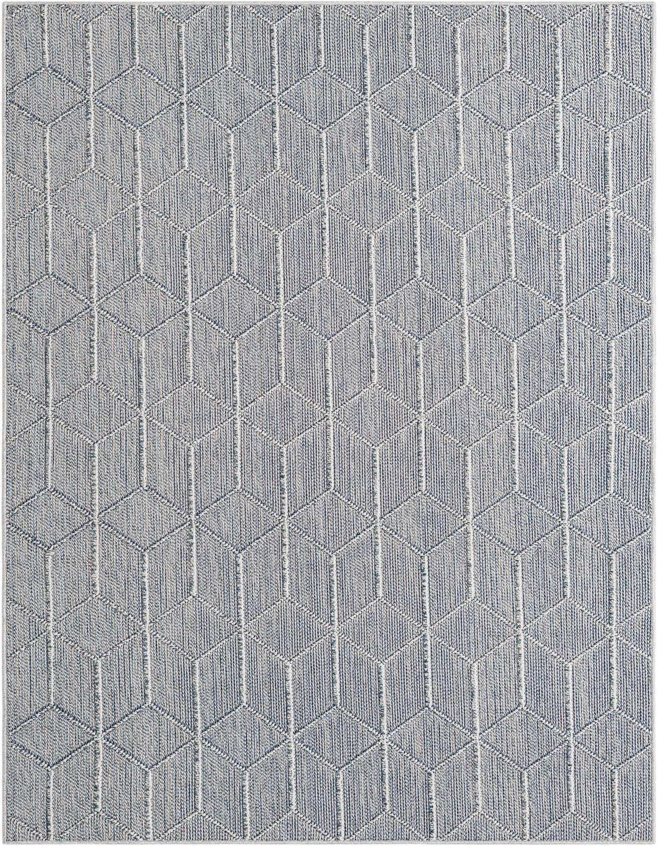 5' 3 x 8' Easy-Clean Trellis Indoor / Outdoor Rug