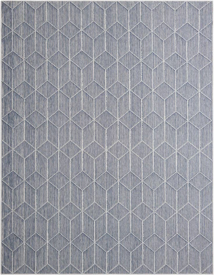 Detail image of 7' 10 x 10' Easy-Clean Trellis Indoor / Outdoor Rug