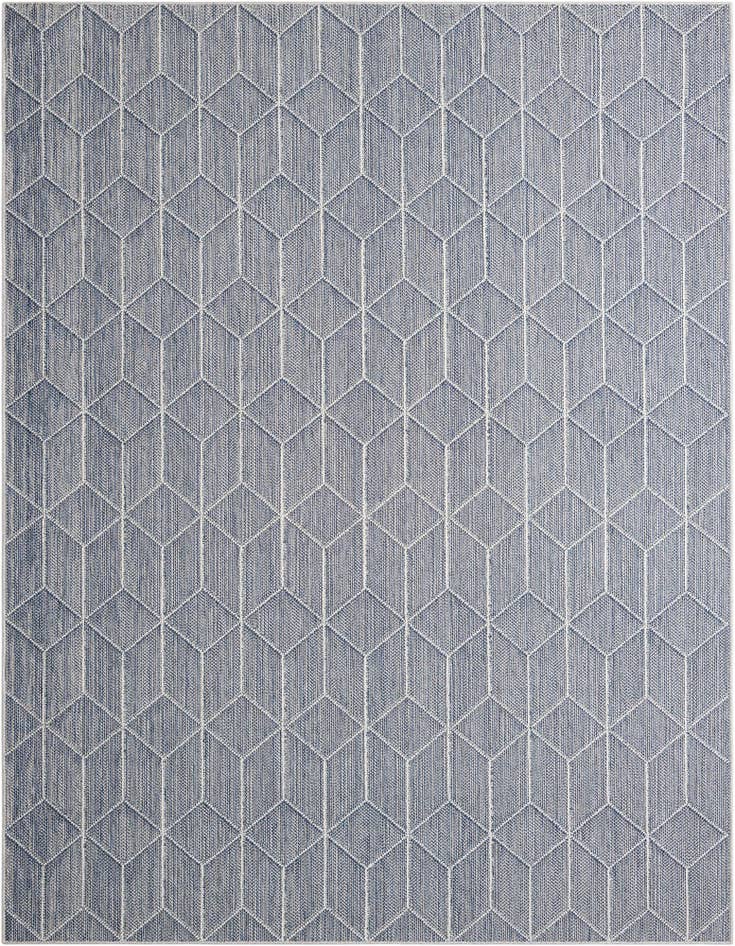 Detail image of 7' 10 x 10' Easy-Clean Trellis Indoor / Outdoor Rug