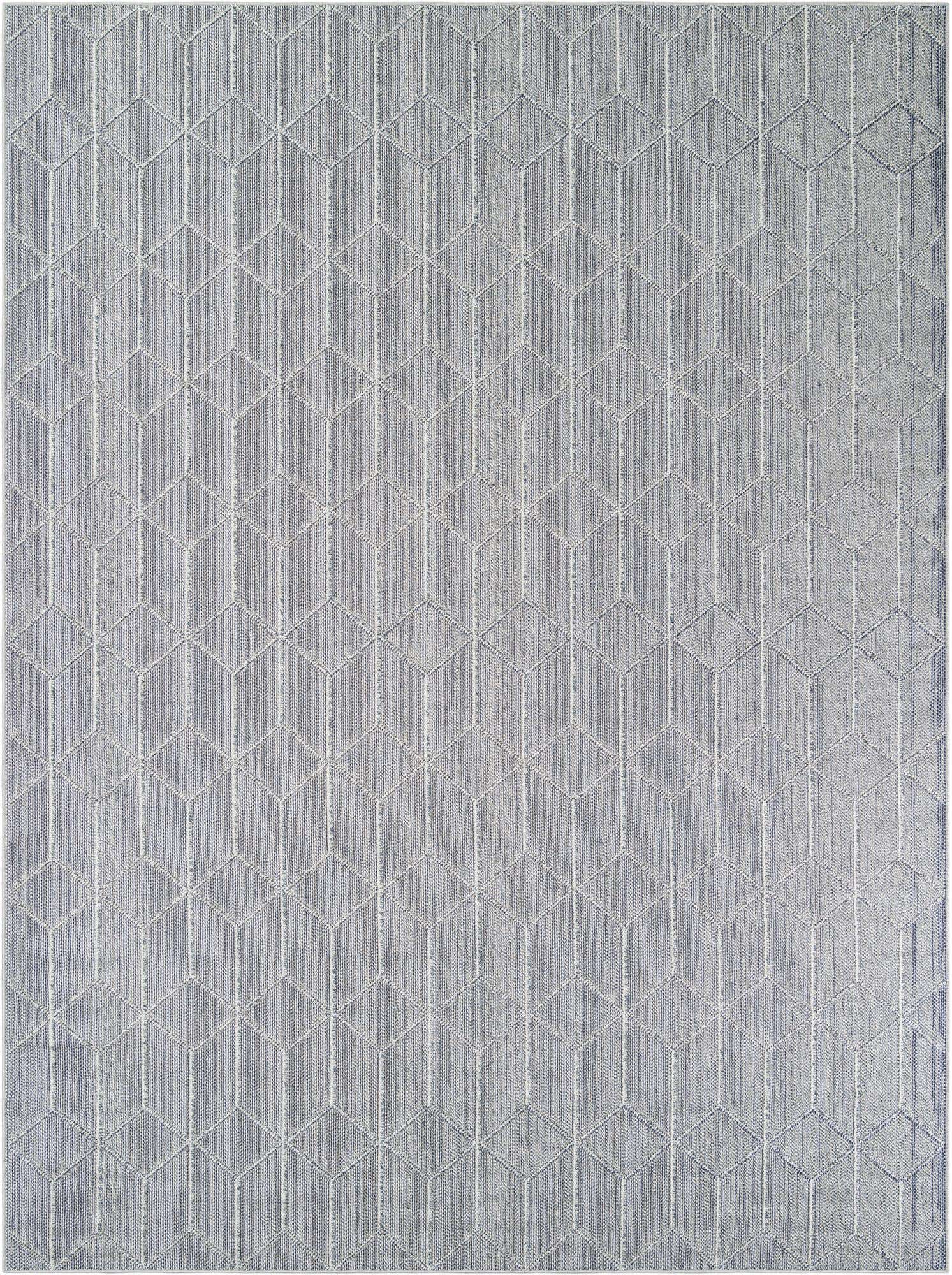 9' x 12' Easy-Clean Trellis Indoor / Outdoor Rug