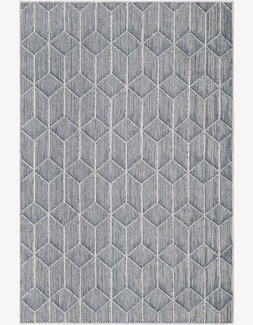 4' 1 x 6' 1 Easy-Clean Trellis Indoor / Outdoor Rug