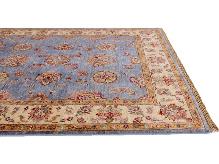 Detail image of 4' 2 x 5' 9 Hand Knotted Pershawar Ziegler Rug