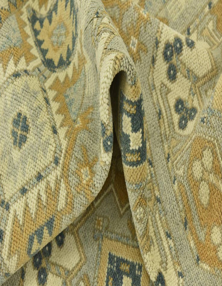 Detail image of 10' 2 x 15'  Hand Knotted Peshawar Ziegler Wool Rug