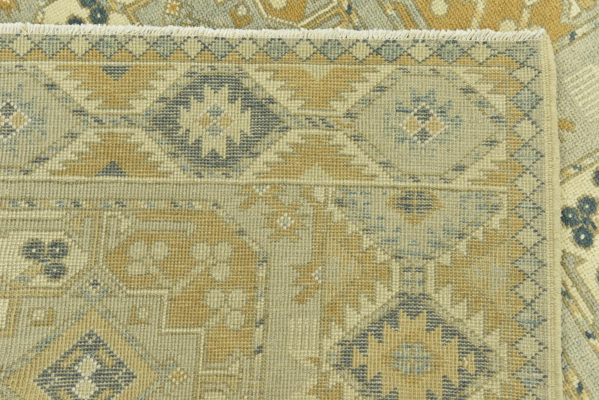 10' 2 x 15' Hand Knotted Peshawar Ziegler Wool Rug