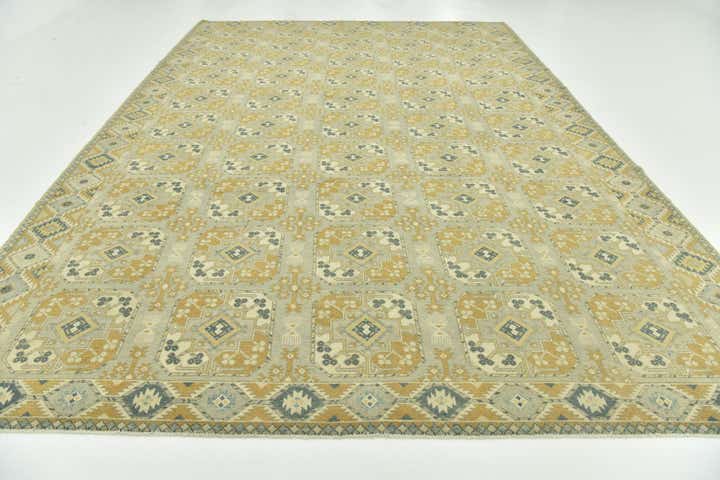 10' 2 x 15' Hand Knotted Peshawar Ziegler Wool Rug