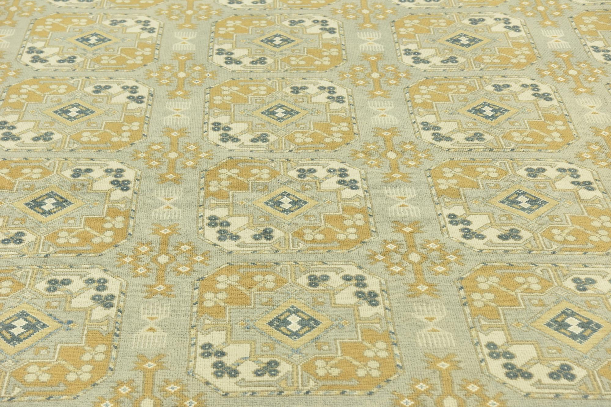 10' 2 x 15' Hand Knotted Peshawar Ziegler Wool Rug