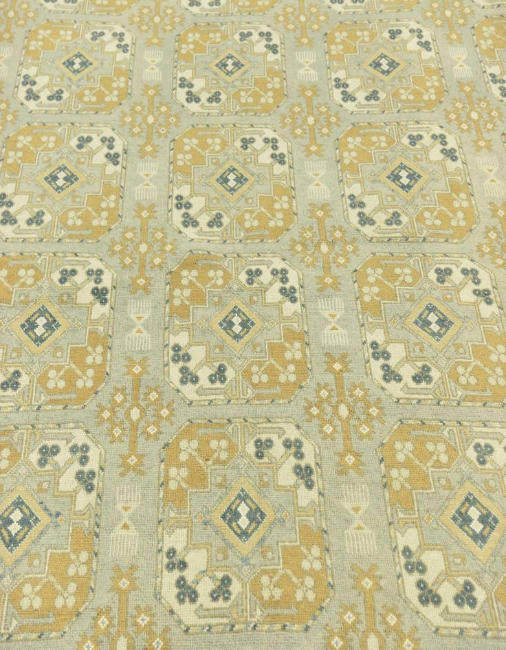 Detail image of 10' 2 x 15'  Hand Knotted Peshawar Ziegler Wool Rug